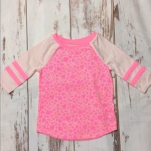 Cat & Jack girls Pink 3/4 sleeve Shirt